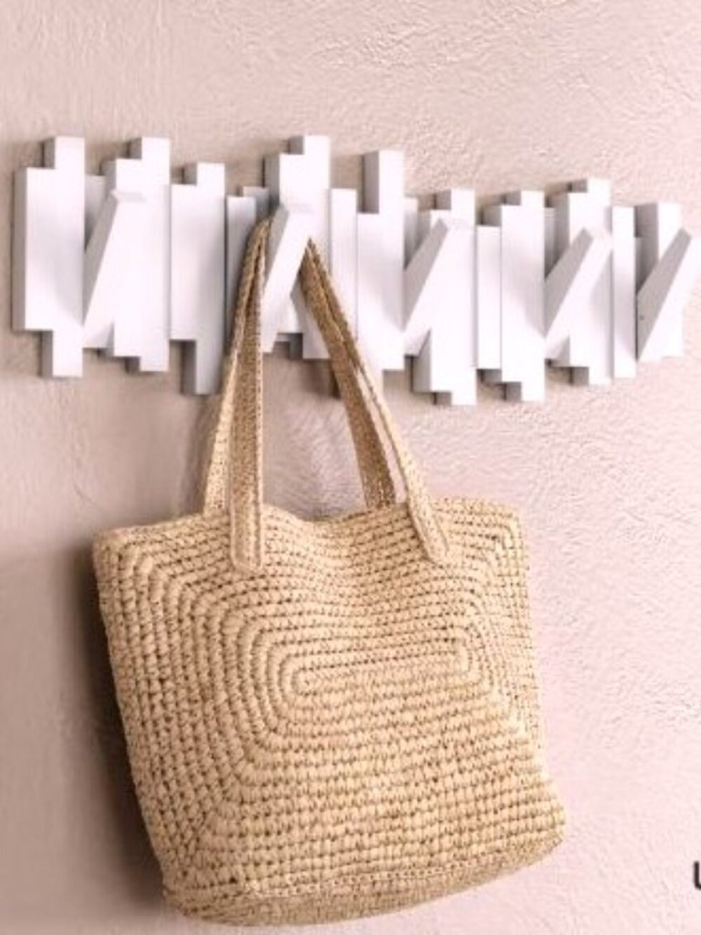 Umbra Sticks white Multi Hook minimalist, brand new in box wall hook rack NWT
